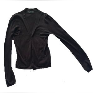 ZARA Knit Cardigan in Brown Size S